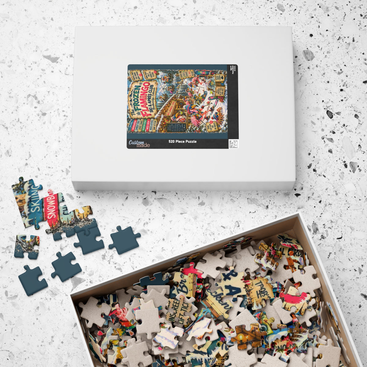The Frozen Flamingo Ski & Après Club Jigsaw Puzzle
