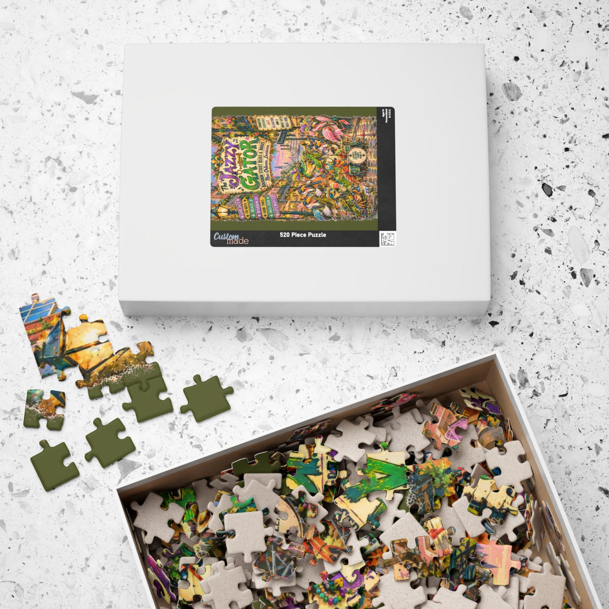 The Jazzy Gator Blues & Booze Jigsaw Puzzle