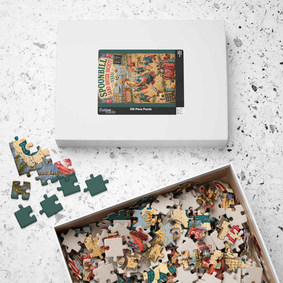 Spoonbill Sand Soccer Society jigsaw puzzle, alternate view 7