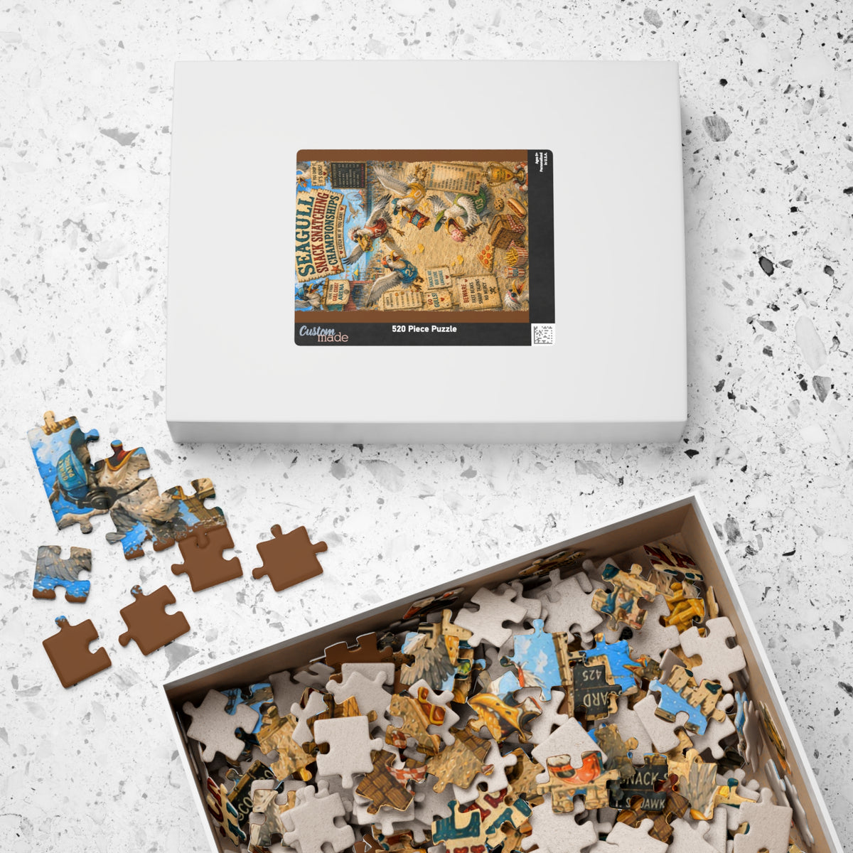 Seagull Snack Snatching Championships jigsaw puzzle, alternate view 7
