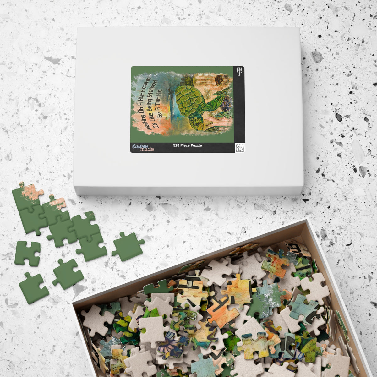 Stalked by a Turtle - Waiting on a Hurricane jigsaw puzzle, alternate view 7
