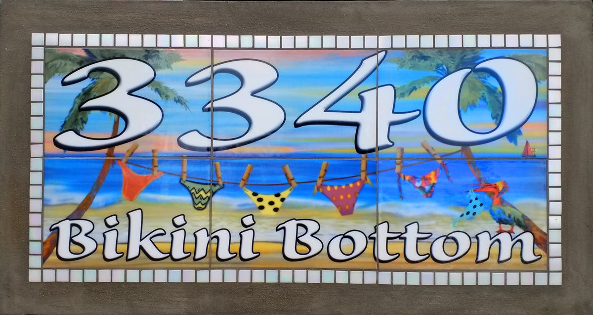 Bikini Bottom with address numbers