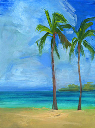 Calm Shores - 6.75 Top - The Glass Tattoo Sign Company