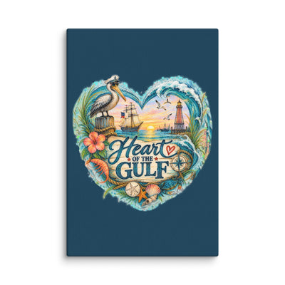 Heart of the Gulf canvas print – original artwork by The Glass Tattoo Company