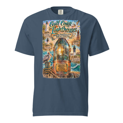 Gulf Coast Lighthouses t-shirt – original artwork by The Glass Tattoo Company