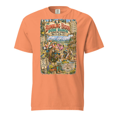 The Bumbling Bison Dude Ranch t-shirt – original artwork by The Glass Tattoo Company