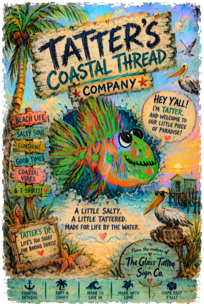 Tatter's Coastal Thread Company - a little salty, a little tattered, made for life by the water