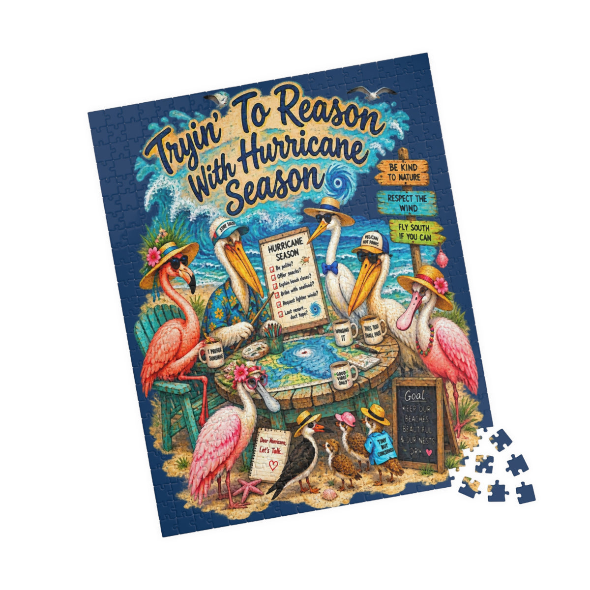 Tryin' to Reason with Hurricane Season jigsaw puzzle, alternate view 6