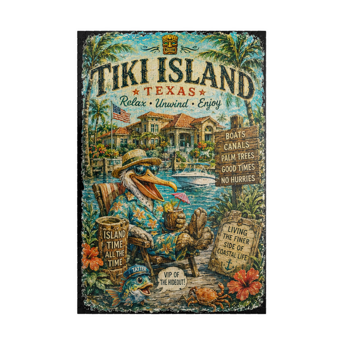 Tiki Island Texas Jigsaw Puzzle