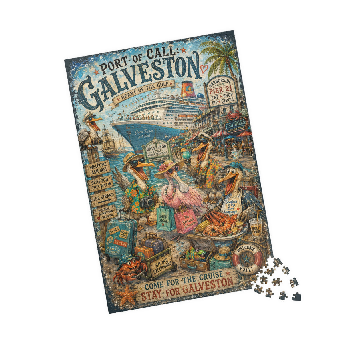 Port of Call: Galveston jigsaw puzzle, alternate view 3