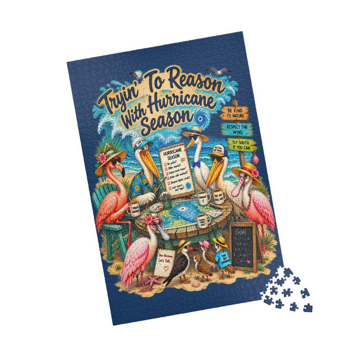 Tryin' to Reason with Hurricane Season jigsaw puzzle, alternate view 3