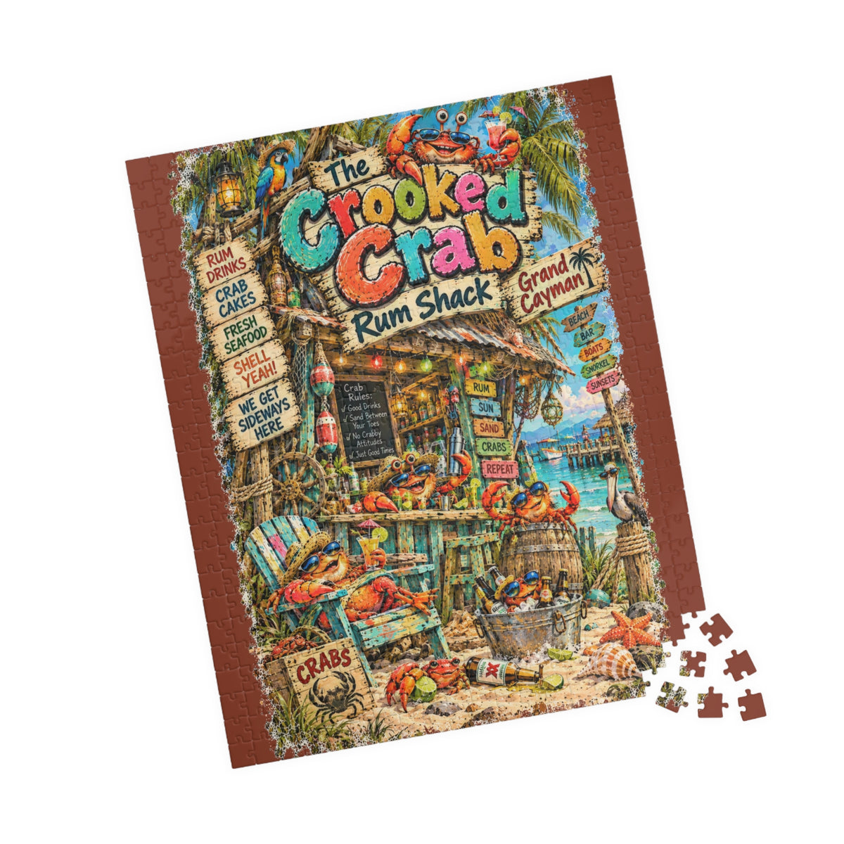 The Crooked Crab Rum Shack Jigsaw Puzzle