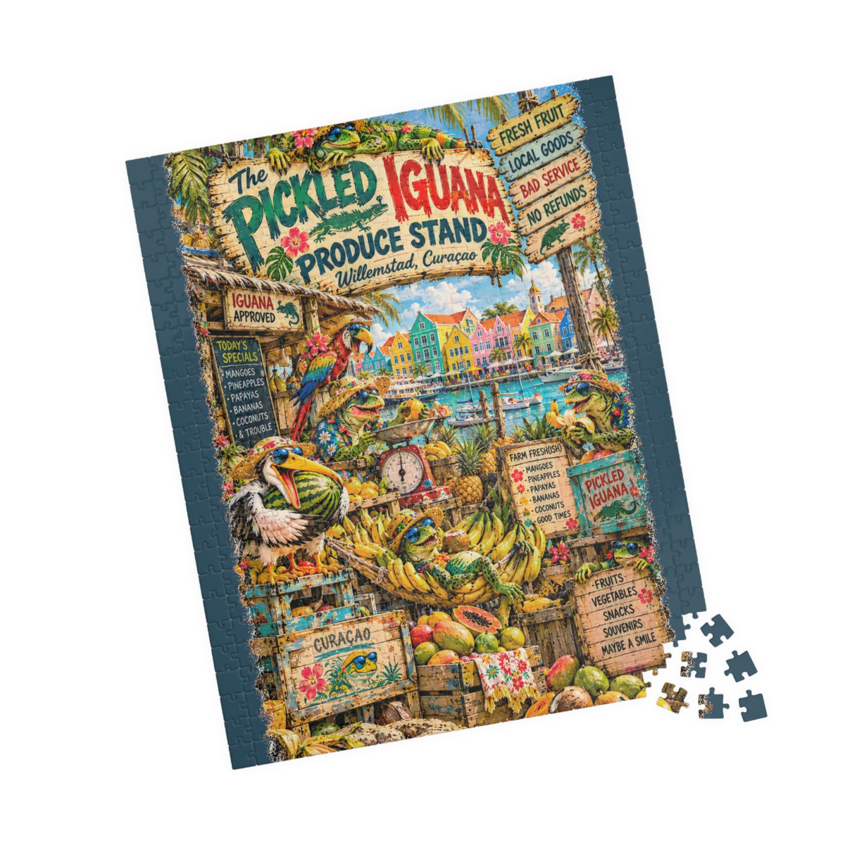 The Pickled Iguana Produce Stand Jigsaw Puzzle