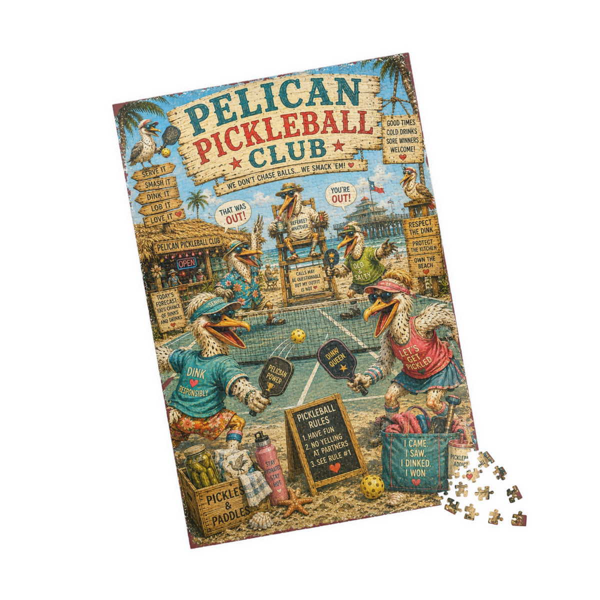 Pelican Pickleball Club jigsaw puzzle, alternate view 3