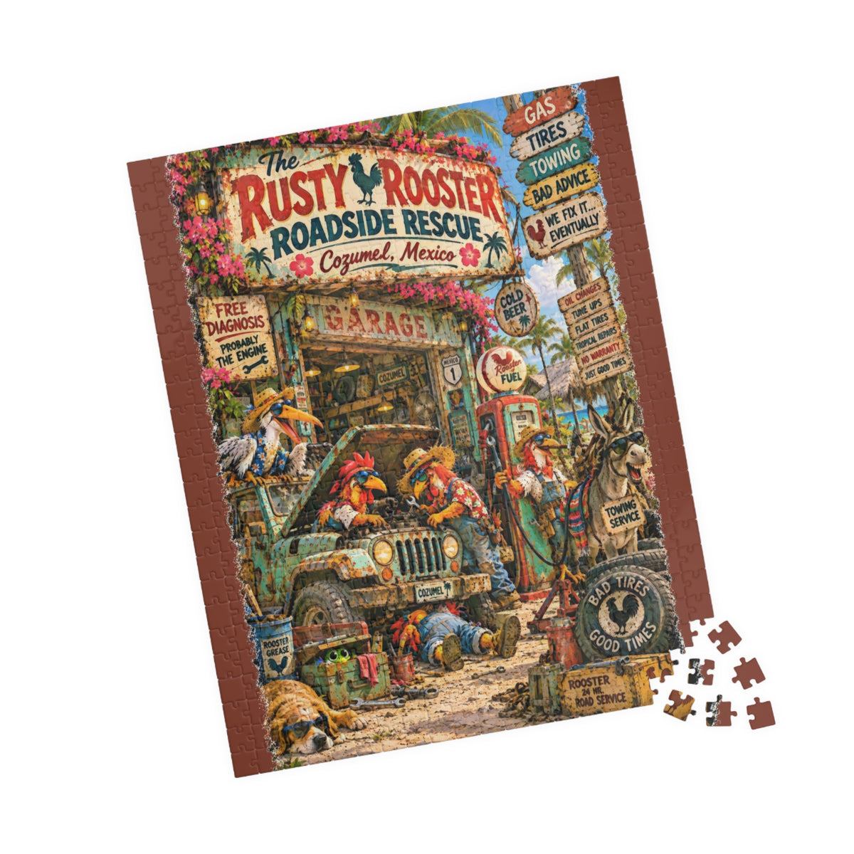 The Rusty Rooster Roadside Rescue Jigsaw Puzzle