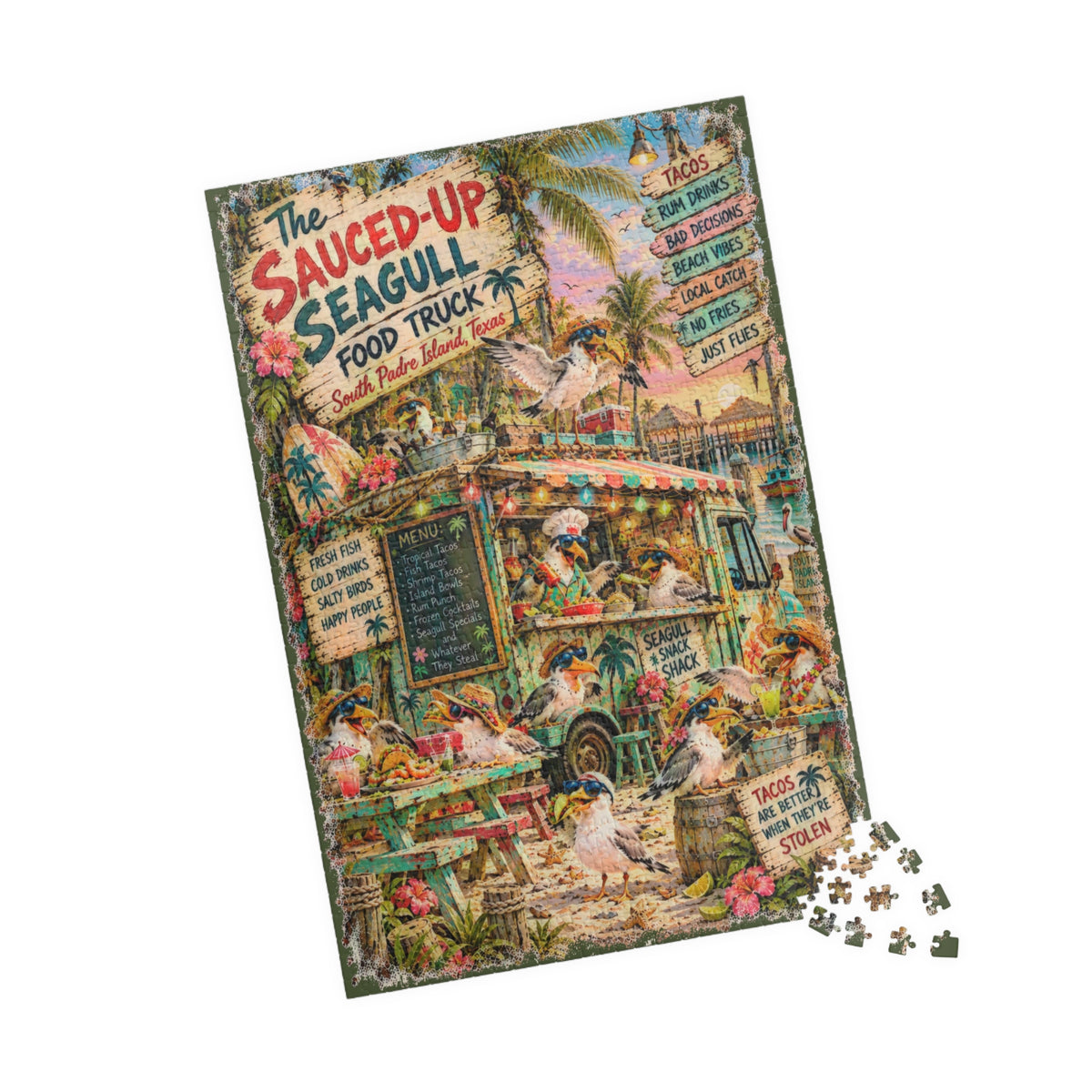 The Sauced-Up Seagull Food Truck jigsaw puzzle, alternate view 3