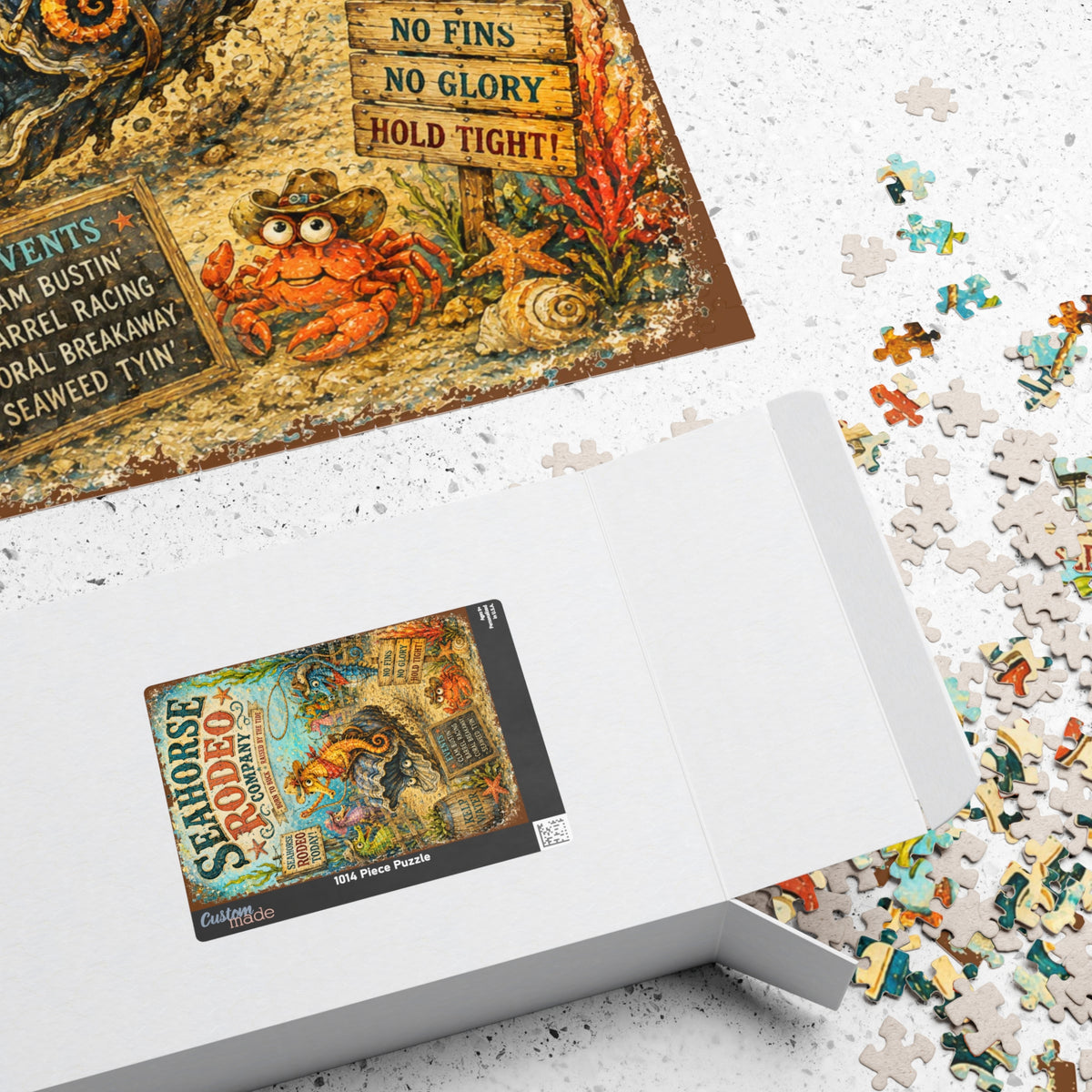 Seahorse Rodeo Company jigsaw puzzle, alternate view 4