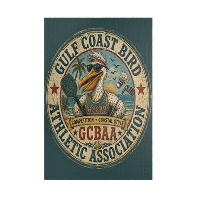 Gulf Coast Bird Athletic Association jigsaw puzzle – original artwork by The Glass Tattoo Company