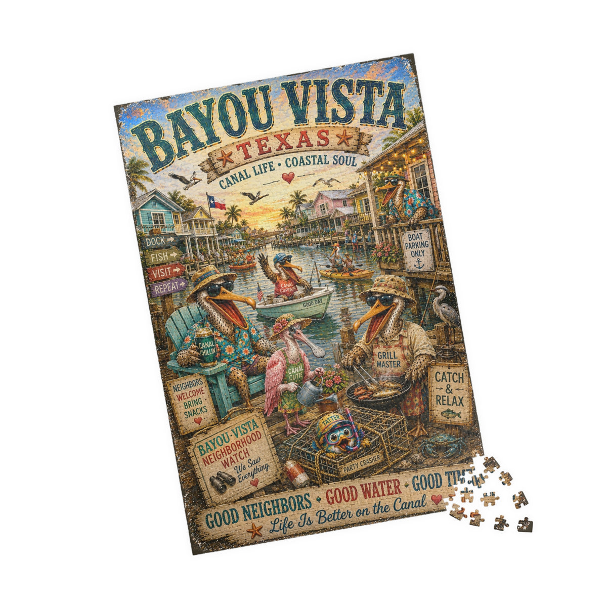 Bayou Vista Texas jigsaw puzzle, alternate view 3