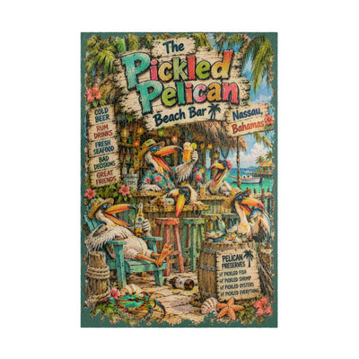The Pickled Pelican Beach Bar jigsaw puzzle – original artwork by The Glass Tattoo Company