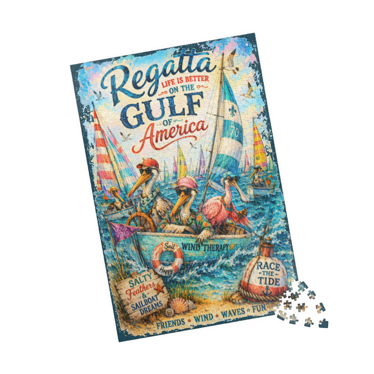 Regatta on the Gulf Jigsaw Puzzle