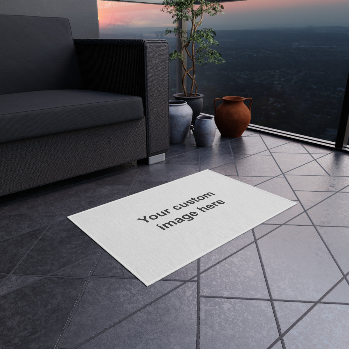Your Sign on an Outdoor Rug (Custom)