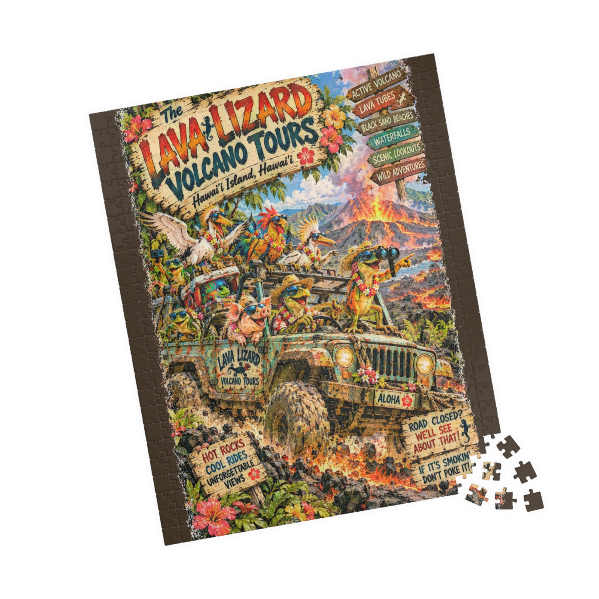 The Lava Lizard Volcano Tours Jigsaw Puzzle