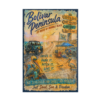 Bolivar Peninsula jigsaw puzzle – original artwork by The Glass Tattoo Company
