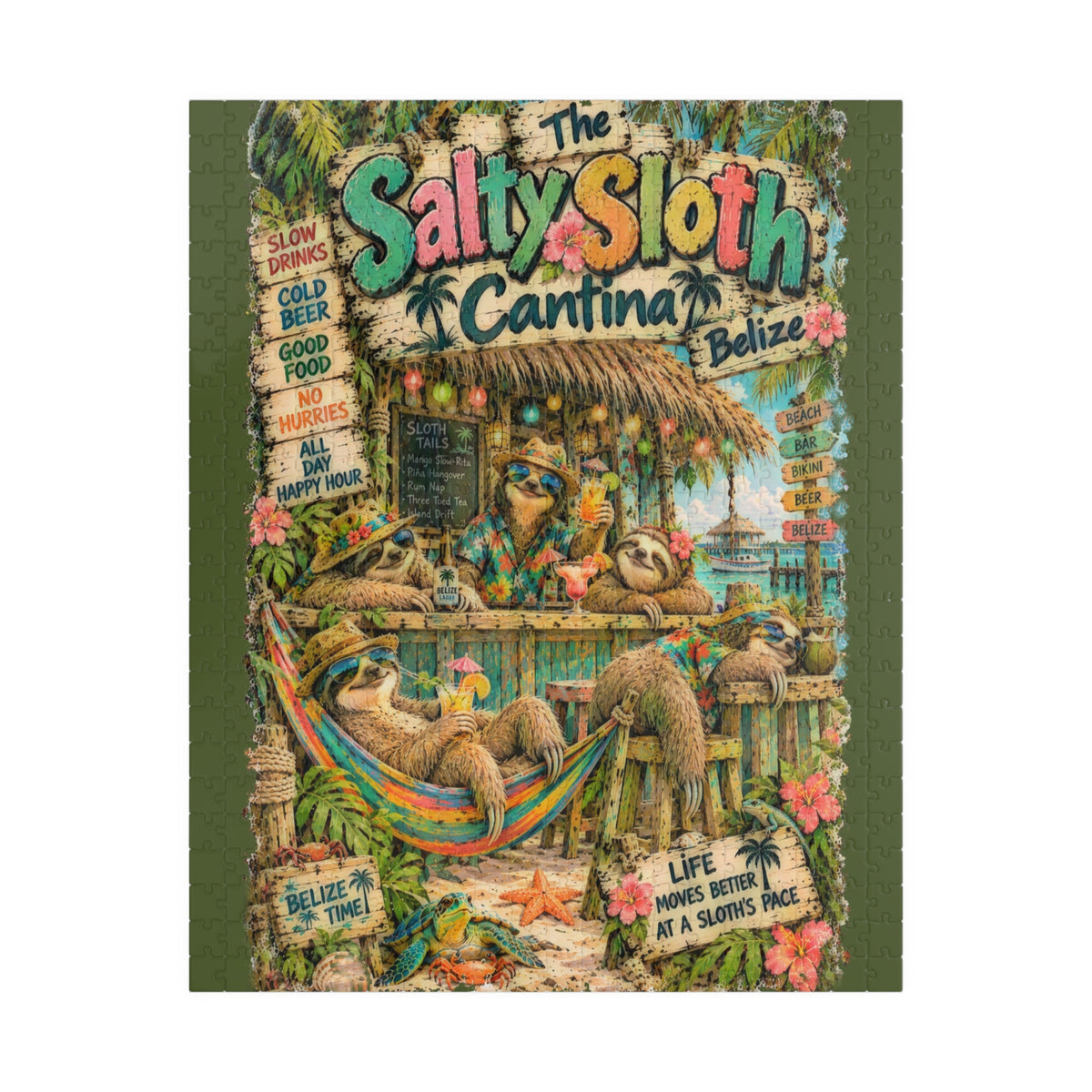 The Salty Sloth Cantina Jigsaw Puzzle