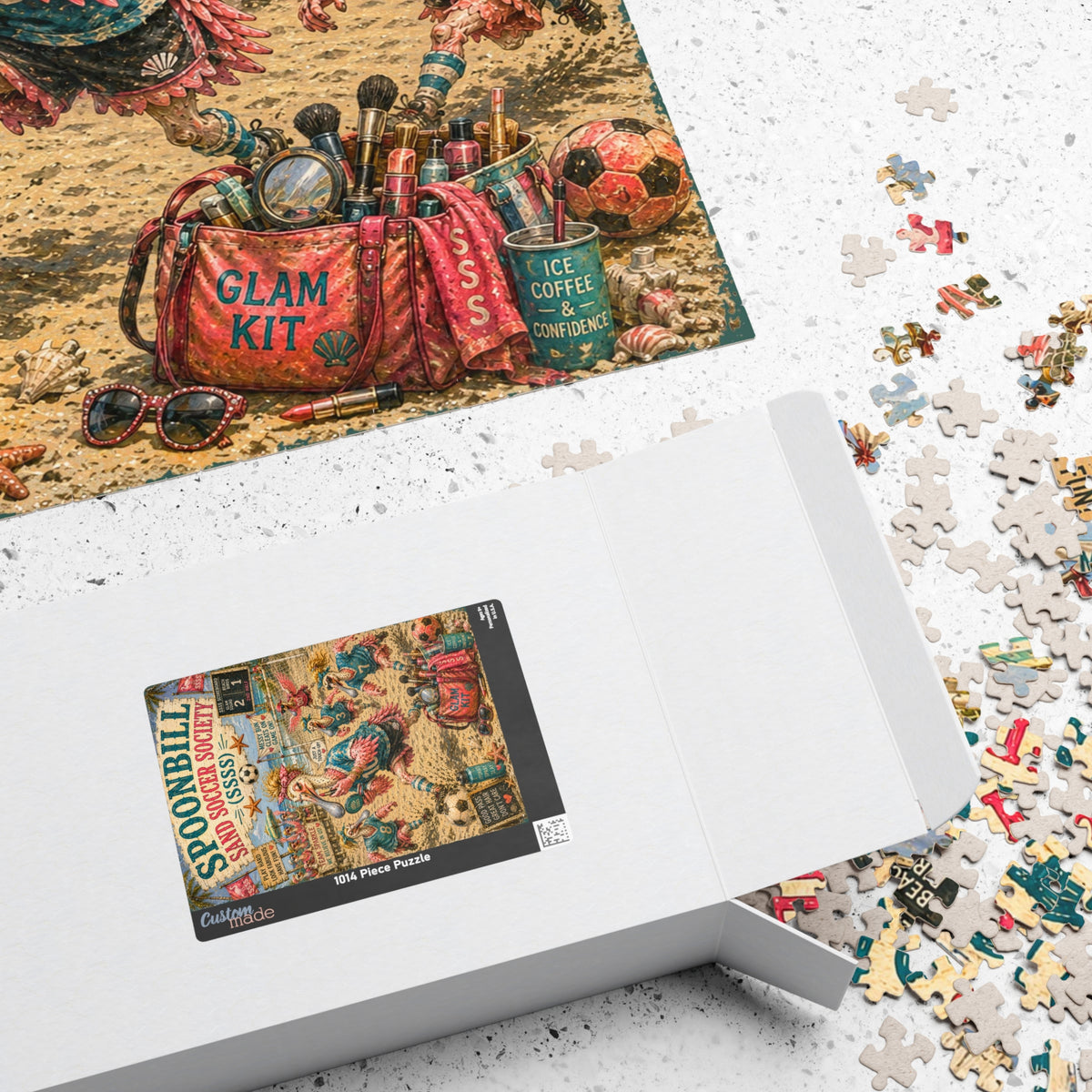Spoonbill Sand Soccer Society jigsaw puzzle, alternate view 4