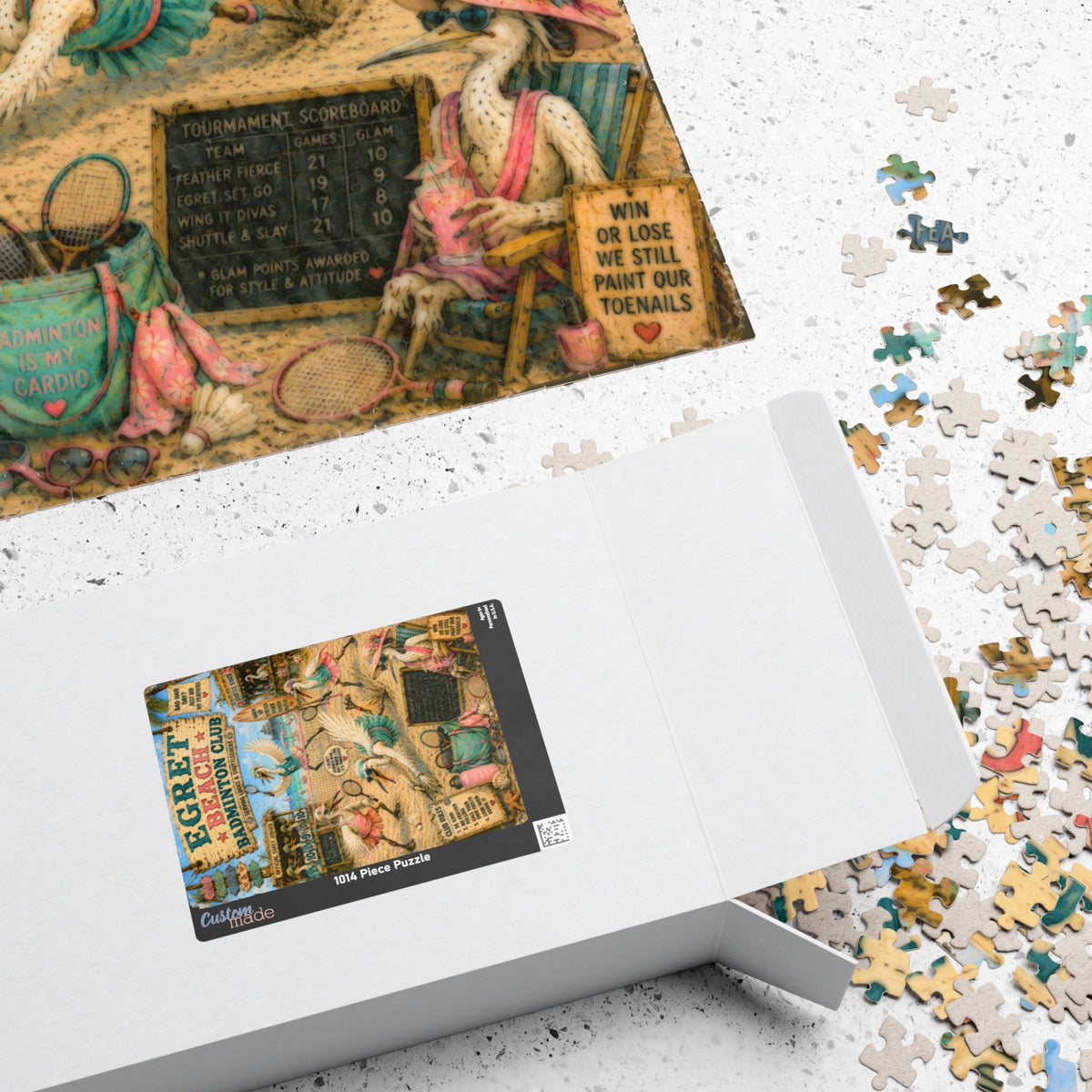 Egret Beach Badminton Club jigsaw puzzle, alternate view 4