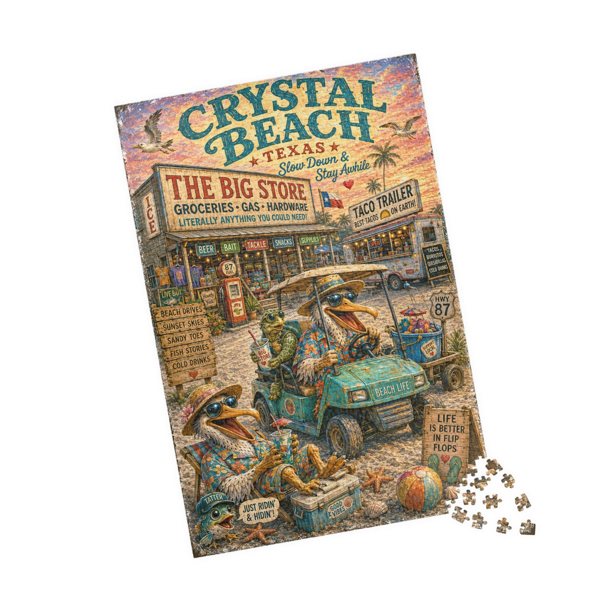 Crystal Beach Big Store jigsaw puzzle, alternate view 3
