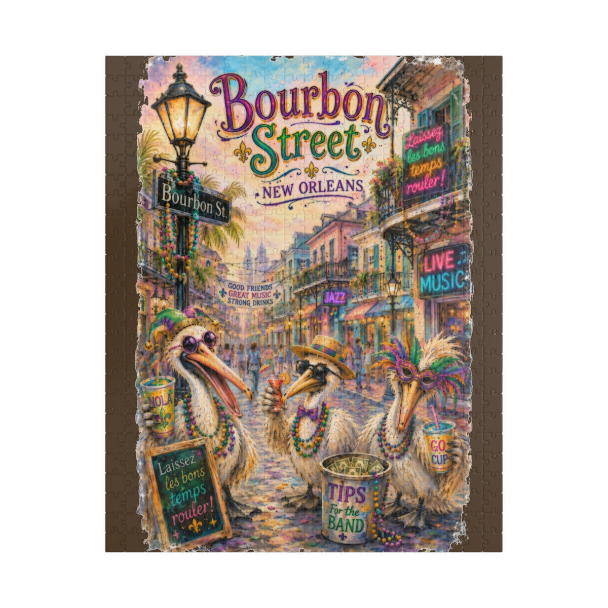 Bourbon Street New Orleans jigsaw puzzle, alternate view 1