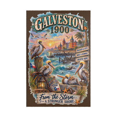 Galveston 1900 Storm jigsaw puzzle – original artwork by The Glass Tattoo Company