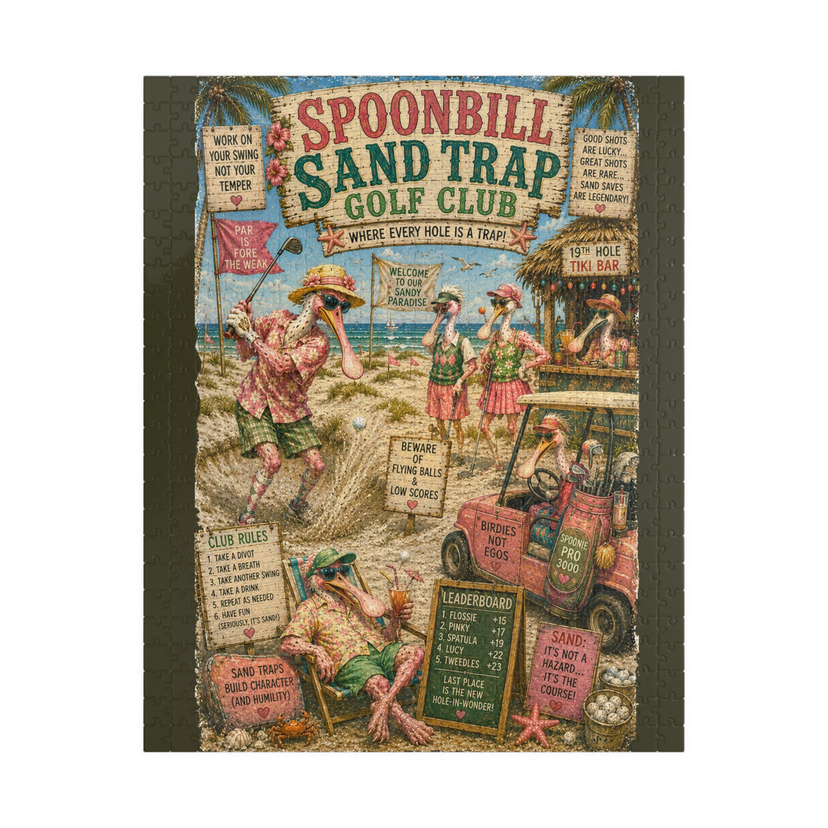 Spoonbill Sand Trap Golf Club jigsaw puzzle, alternate view 1