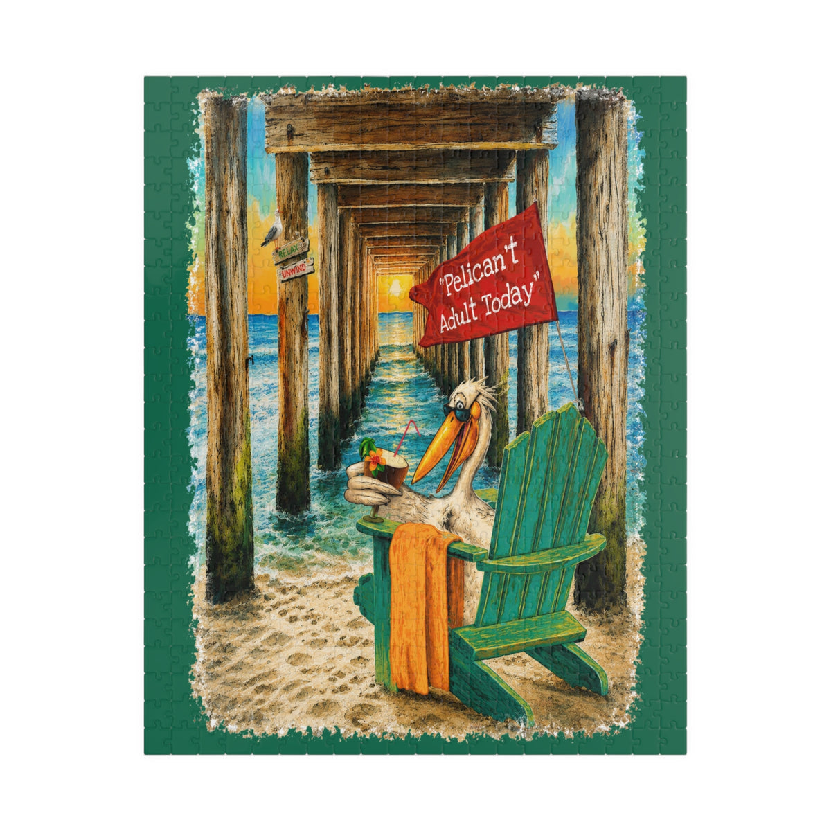 Pelican't Adult Today jigsaw puzzle, alternate view 1