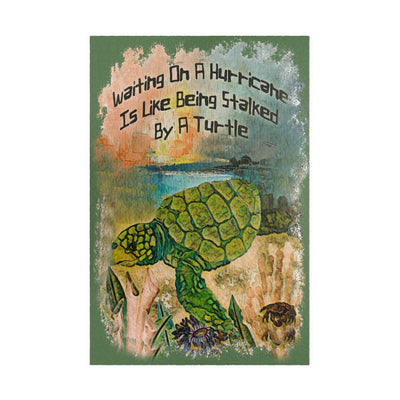 Stalked by a Turtle - Waiting on a Hurricane jigsaw puzzle – original artwork by The Glass Tattoo Company