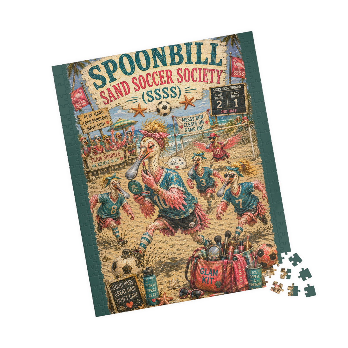 Spoonbill Sand Soccer Society jigsaw puzzle, alternate view 6