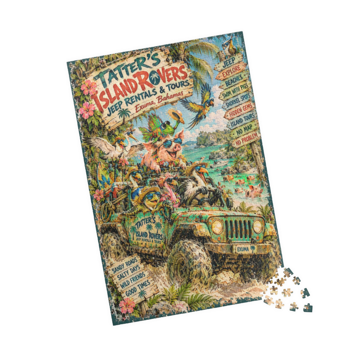 Tatter's Island Rovers Jeep Rentals & Tours Jigsaw Puzzle