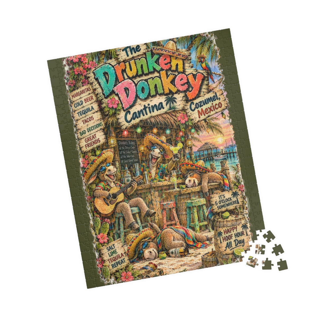 The Drunken Donkey Cantina Jigsaw Puzzle