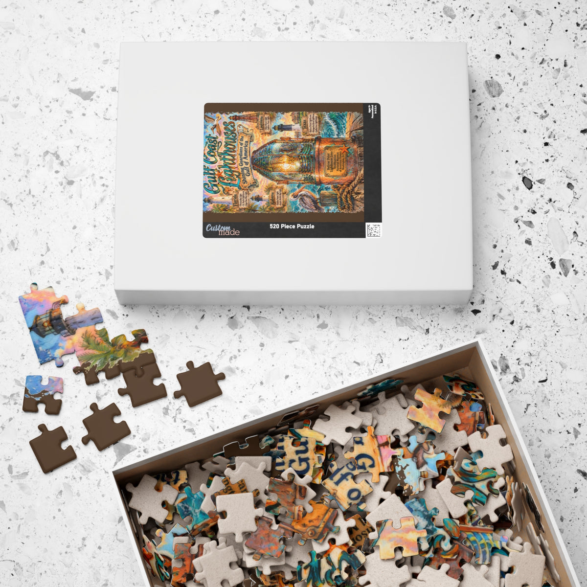 Gulf Coast Lighthouses jigsaw puzzle, alternate view 7