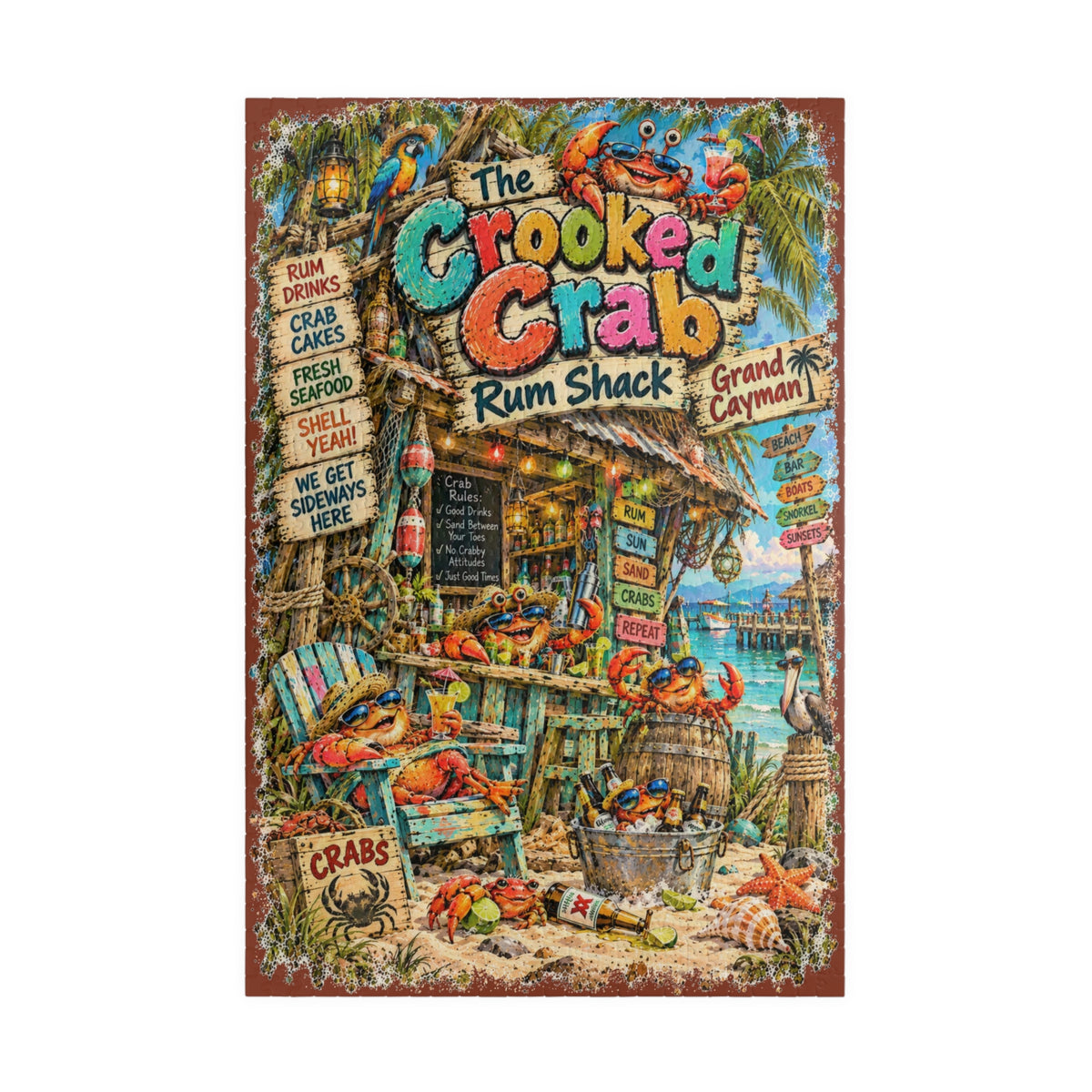 The Crooked Crab Rum Shack Jigsaw Puzzle