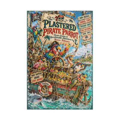 The Plastered Pirate Parrot jigsaw puzzle – original artwork by The Glass Tattoo Company