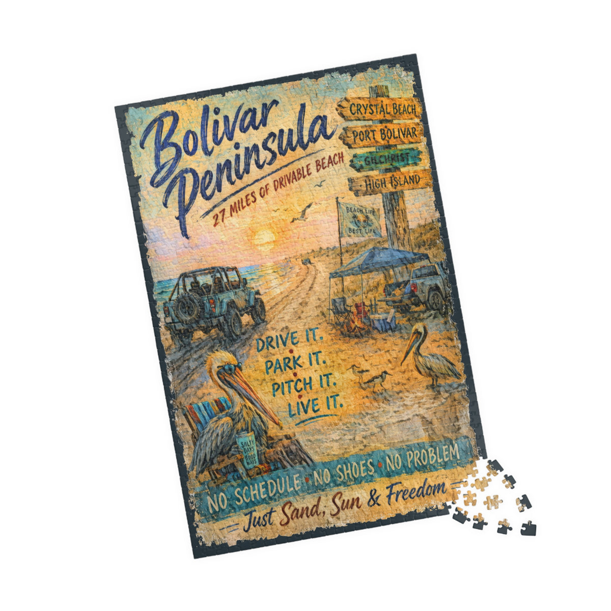 Bolivar Peninsula jigsaw puzzle, alternate view 3