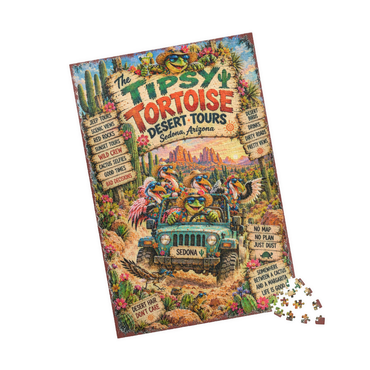 Tipsy Tortoise Desert Tours Jigsaw Puzzle