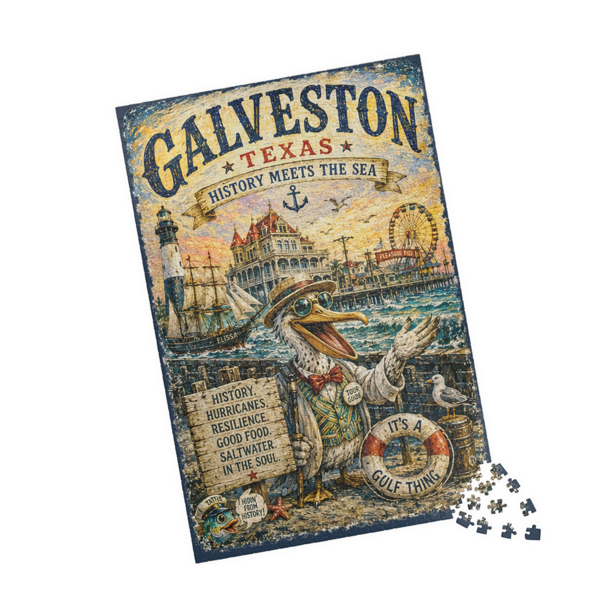 Galveston Texas jigsaw puzzle, alternate view 3