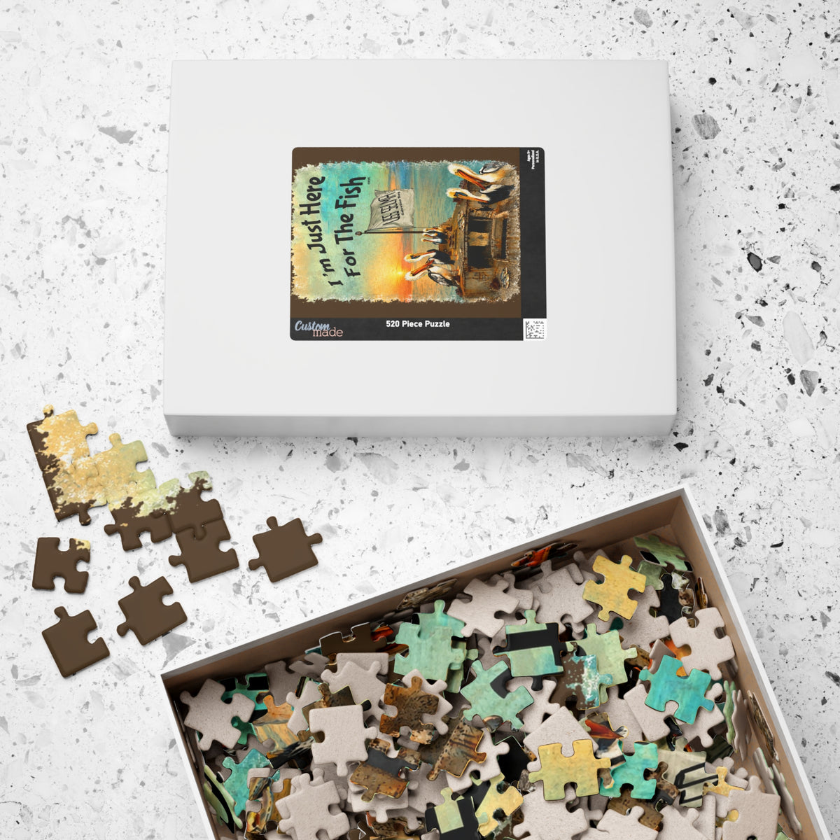 I'm Just Here for the Fish jigsaw puzzle, alternate view 1