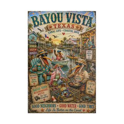 Bayou Vista Texas jigsaw puzzle – original artwork by The Glass Tattoo Company