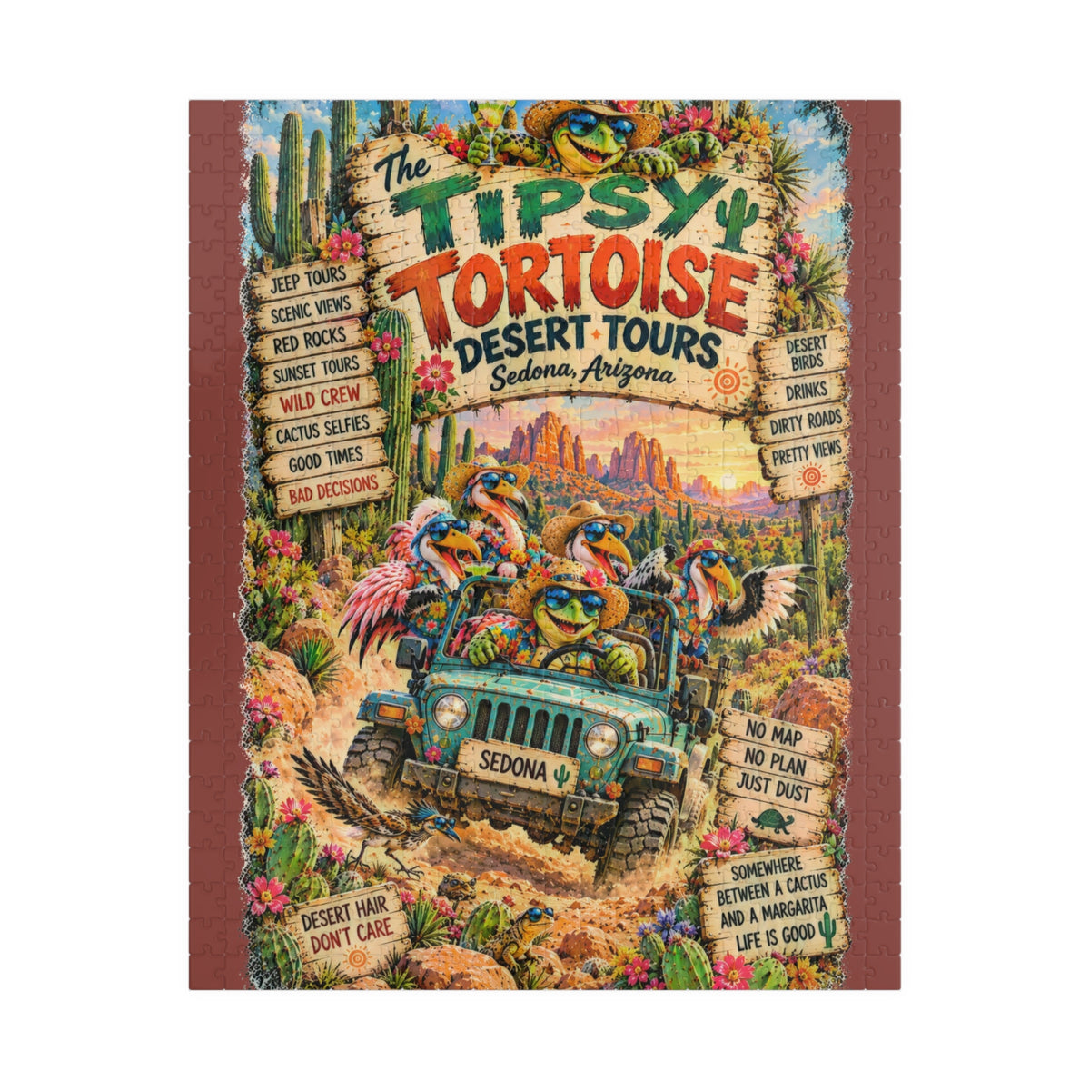 Tipsy Tortoise Desert Tours Jigsaw Puzzle