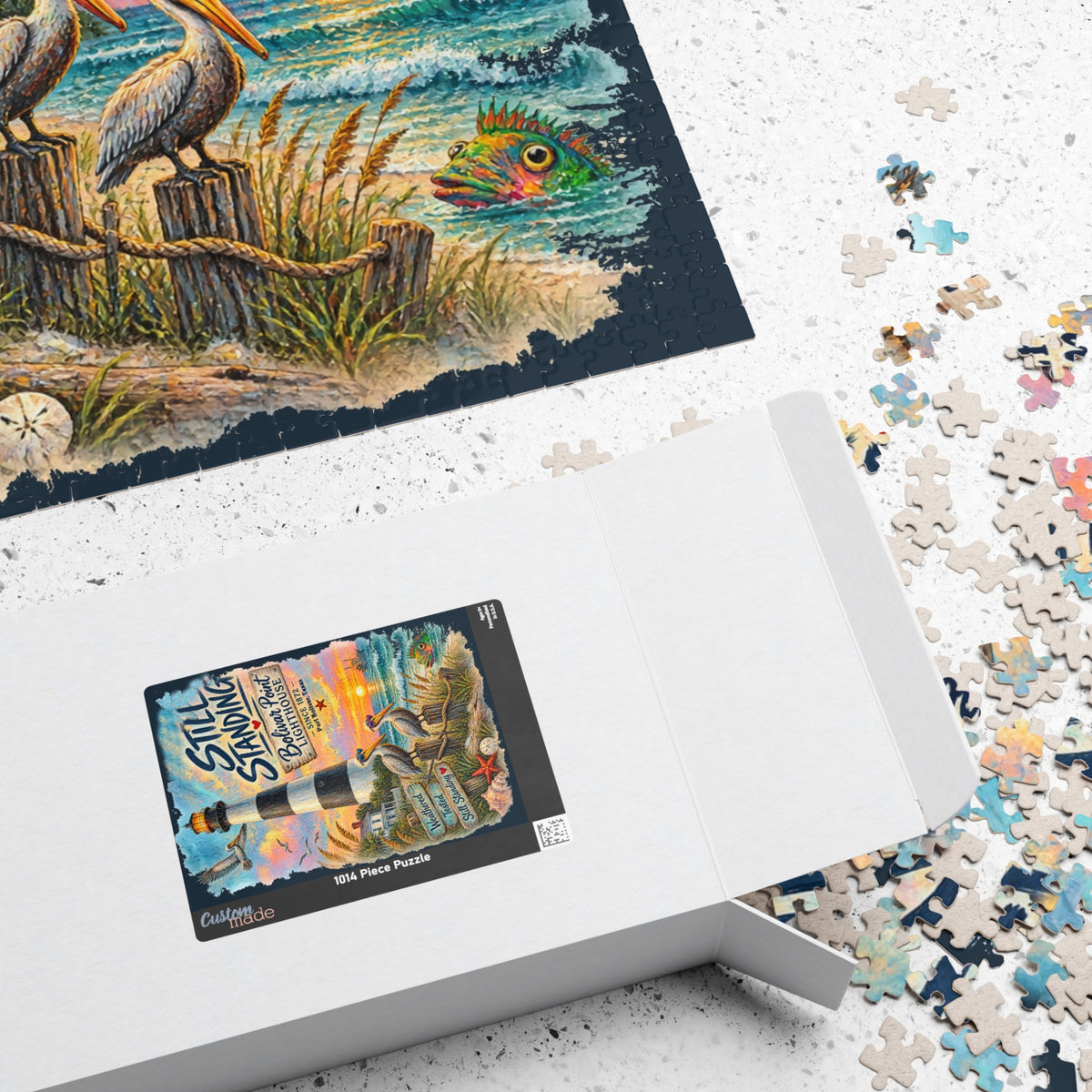 Still Standing - Bolivar Point Lighthouse jigsaw puzzle, alternate view 4